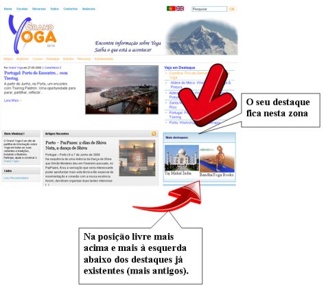 Destaques: onde e como ? Destaques: onde e como ?