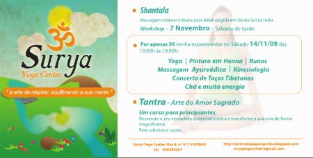 Surya Yoga Center - Novembro de 2009