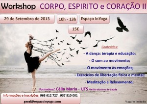 Portugal: Workshop "Corpo, Espírito e Coração" no Seixal Portugal: Workshop "Corpo, Espírito e Coração" no Seixal