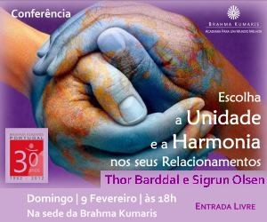 Portugal: Conferência “Escolha a Unidade e a Harmonia nos seus Relacionamentos” com Thor Barddal e Sigrun Olsen