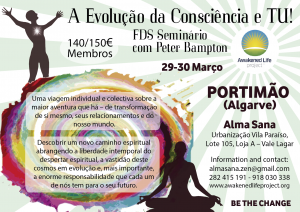 Portugal: Seminário – A Evolução da Consciência na Alma Sana em Portimão Portugal: Seminário – A Evolução da Consciência na Alma Sana em Portimão