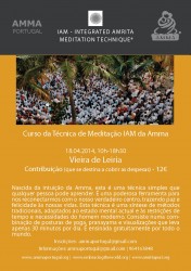 Portugal: Curso da Técnica de Meditação IAM da Amma Portugal: Curso da Técnica de Meditação IAM da Amma
