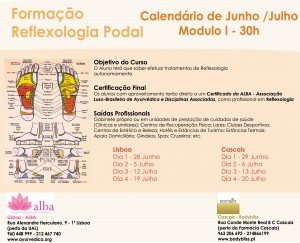 Portugal: Formação Reflexologia Podal – Módulo I com a ALBA Portugal: Formação Reflexologia Podal – Módulo I com a ALBA