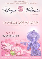 Portugal: Fds Intensivo Yoga e Vedánta "O VALOR DOS VALORES" em Caldas da Rainha Portugal: Fds Intensivo Yoga e Vedánta "O VALOR DOS VALORES" em Caldas da Rainha