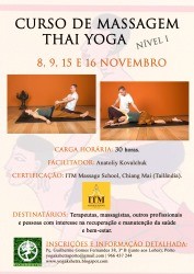 Portugal: Curso de Massagem Thai Yoga (Nível I) com Anatoliy Kovalchuk Portugal: Curso de Massagem Thai Yoga (Nível I) com Anatoliy Kovalchuk