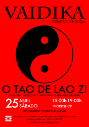 Portugal: O TAO DE LAO ZI com Ricardo Alarcão – CENTRO VAIDIKA Portugal: O TAO DE LAO ZI com Ricardo Alarcão – CENTRO VAIDIKA