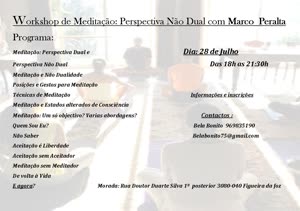 Portugal: Workshop de Meditação: Perspectiva Não Dual com Marco Peralta na Figueira da Foz – 28 de Julho