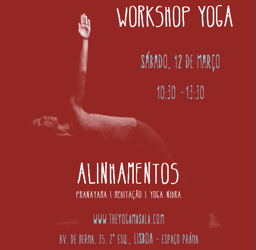 Portugal: WORKSHOP YOGA – ALINHAMENTOS – Aprofundando a prática – Aprendendo e libertando o movimento! Portugal: WORKSHOP YOGA – ALINHAMENTOS – Aprofundando a prática – Aprendendo e libertando o movimento!
