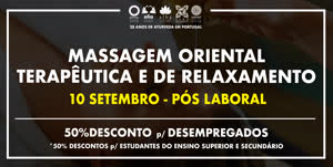 Portugal: Massagem Oriental Terapêutica e de Relaxamento (pós-laboral) na ALBA