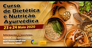 Portugal: Curso de Dietética e Nutrição Ayurvédica – 3ª ed. c/ Profs. Paulo Meira e Dr. Marda