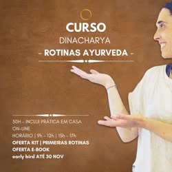 Portugal: Dinacharya – Curso de Rotinas Ayurveda – c/ Lara Lima da BmQ