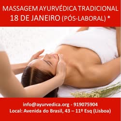 Portugal: Massagem Ayurvédica Tradicional – Pós-Laboral na ALBA