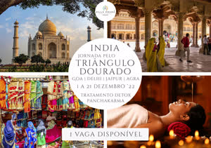 Portugal: Viagem Espiritual e Terapêutica à Índia – Triângulo Dourado