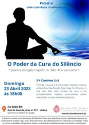 Portugal: O Poder da Cura do Silêncio – c/ BK Carmen List – na Brahma Kumaris