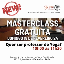 Portugal: Masterclass de Yoga: Quer ser professor de Yoga? – c/ Jean-Pierre de Oliveira